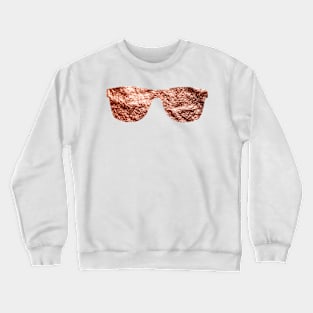 Sunglasses - rose gold foil Crewneck Sweatshirt